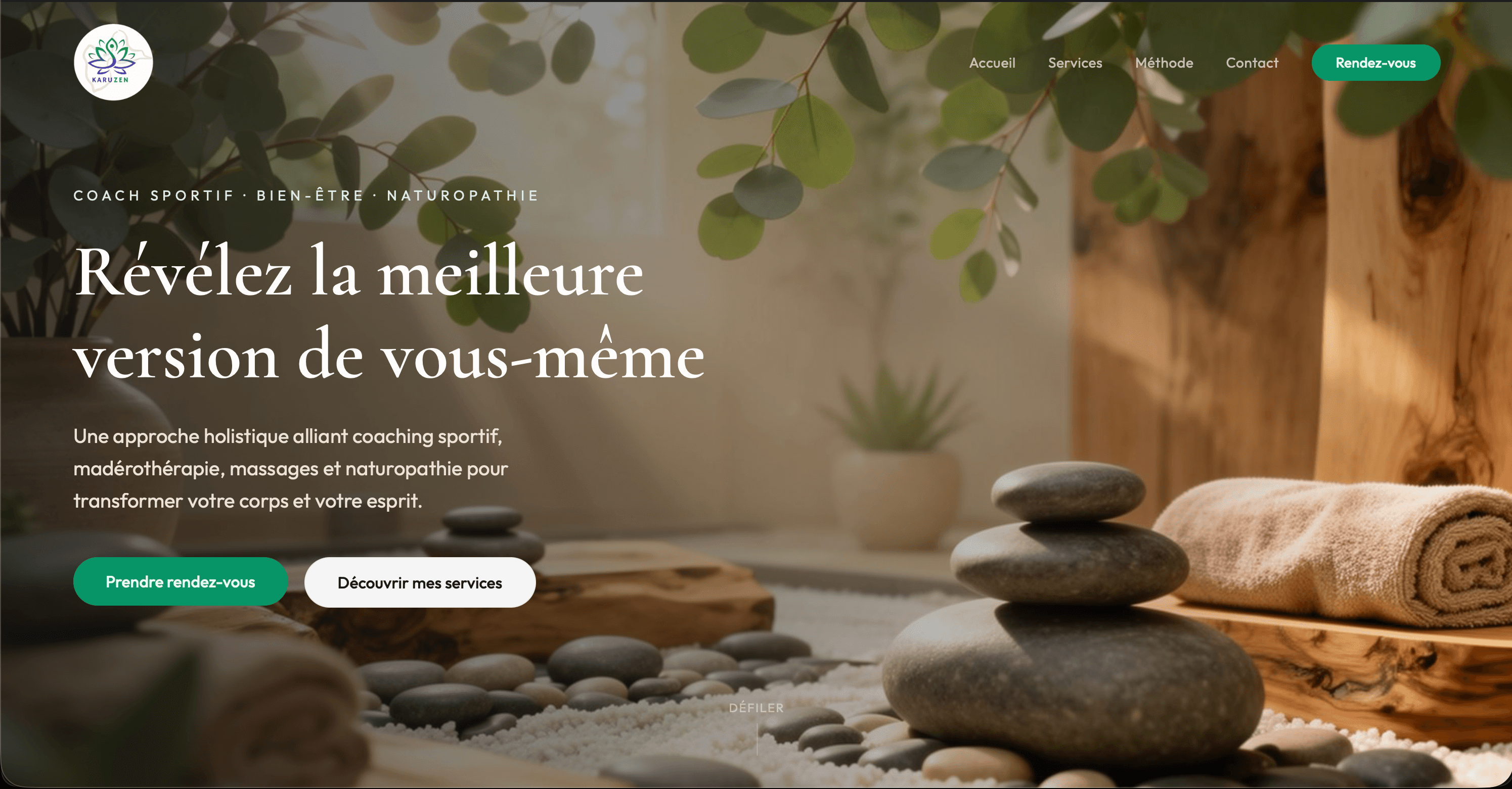 Aperçu du site KaruZen